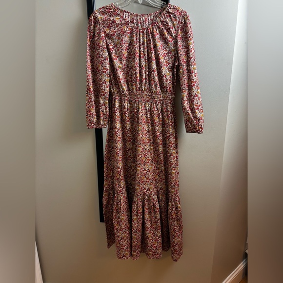 Handmade Modest Floral Midi Dress crew neck Liberty print 100% cotton - Picture 8 of 12